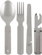 MFH Cutlery BW stainless steel four-piece folding set - Camping Utensils