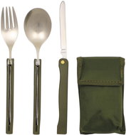 MFH Folding cutlery Camping with case - Camping Utensils