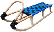 KUBIsport Sled 125 cm, wooden, blue - Sledge