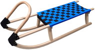 KUBIsport Sled 110 cm, wooden, blue - Sledge