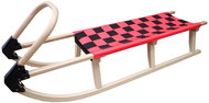 KUBIsport Sled 125 cm, wooden, red - Sledge