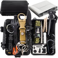 Trizand 19920 SOS Survival Kit 32 in 1, black - Túlélő doboz