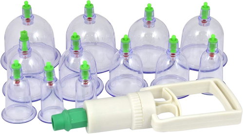 Vacuum flasks with pump - set of 12 - Massage Cups - Main image