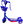 Lighted, 3-wheel, blue
