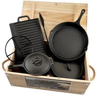 Huka PF28340 Cast iron grill set 6 + 1 pcs - Camping Utensils