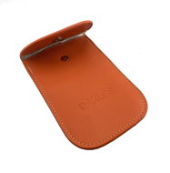 Daklos Leather signal blocking case for car keys, phone and cards, key ring - brown - Document Holder