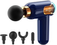 Verk 24455 Masážní pistole LCD s nástavci 30 W, modrá - Masážní pistole