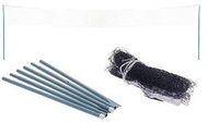Runacor Badminton net plus poles net, poles - Multipurpose Net