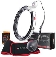 HMS Sada masážní hula hoop HHM15 černá se závažím, magnety a počítadlem, zeštíhlující pás BR163 - Hula Hoop