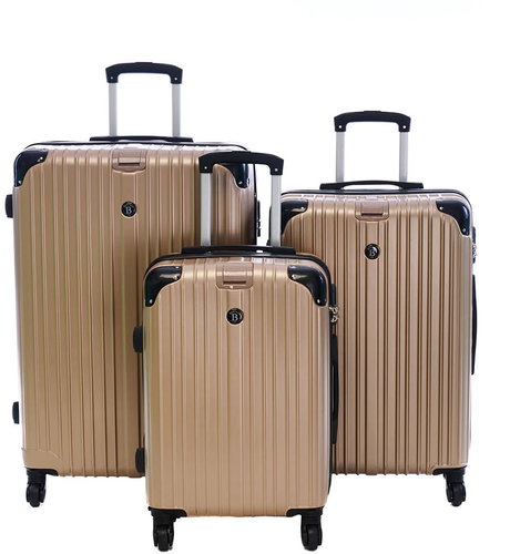 Bertoo Venezia champagne Travel case, 3in1 set - Case Set - Main image