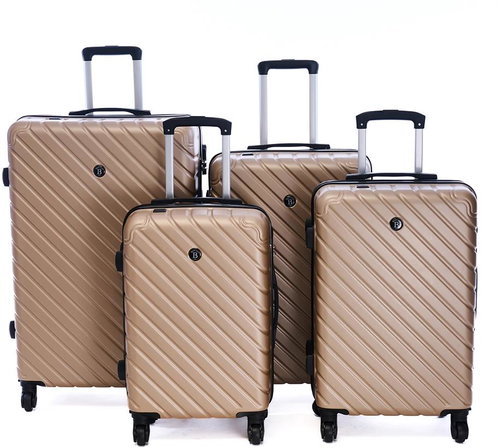 Bertoo Roma Champagne Travel case, 4in1 set - Case Set - Main image