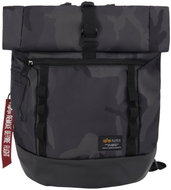 Alpha Industries Backpack Crew RT roll up blackcamo - Backpack