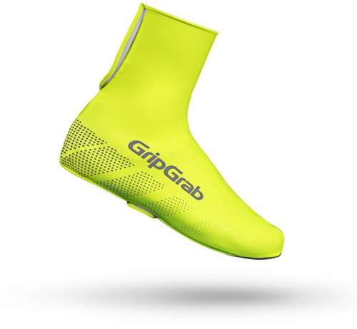 Grip Grab Ride Waterproof HI-VIS Shoe Cover M Main image Grip Grab Ride Waterproof HI-VIS Shoe Cover M - Spike Covers - Main image