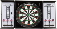 MASTER Aluminium cabinet with target and darts - Dartboard Cabinet