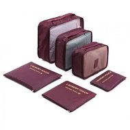 Alum Travel suitcase organizer set, burgundy, 6 pcs - Packing Cubes