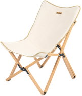 Naturehike Skládací dřevěná židle Q-9E, béžová - Židle