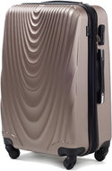 Wings Large travel case 304 with extension, 95 l, champagne - Suitcase
