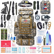 Daklos Tactical SOS box and backpack for outdoor survival 133 in 1, KPZ - last rescue box - Mini Survival Kit