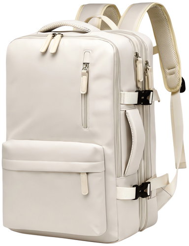 eCa PL175 Travel Backpack 27 l, USB, beige - Backpack - Main image