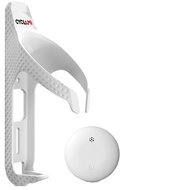 Cycplus košík na lahev Cyclami + AirTag, bílý - Držák na pití na kolo