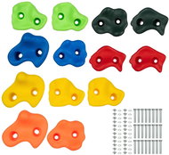 Kruzzel 25396 Climbing grips - stones, plastic, 15 pcs - Climbing Holds
