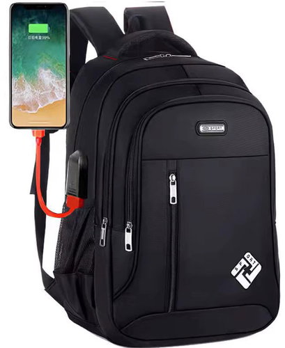 Platinium Backpack with USB port 30 l, black - Backpack - Main image
