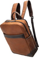 Valmio Leather backpack York 13 l, light brown - Backpack