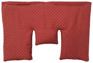 Torf Ziegler Neck pillow with wheat grain, 40 × 25 cm, red - Warming Pad