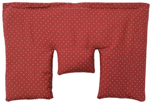 Torf Ziegler Neck pillow with wheat grain, 40 × 25 cm, red - Warming Pad - Main image