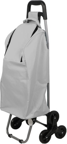 DOCHTMANN Shopping trolley, 35 × 28 × 92 cm, grey - Shopping Trolley - Main image