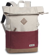 Bestway Bags Backpack Rolltop Two Tone White/Wine Red - Backpack