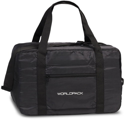 WORLDPACK Folding Travel Bag Black, 40 × 25 × 20 cm - Travel Bag - Main image