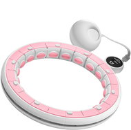 Rebel RBA-3067 Masážní obruč Hula Hoop se závažím, LCD, 44 cm, růžová - Hula Hoop