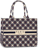 Fabrizio Bag Beach Bag Paris Dark Blue/Natural - Shopping Bag