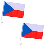 SPORTTEAM® Flag for car Czech hockey, 2 pcs - Flag