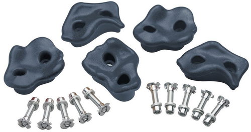 SwingKing Plastic Climbing Holds, Anthracite, 5pcs - Climbing Holds - Main image