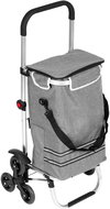 ModernHome PGJSFC023-GY Foldable shopping trolley with stair bag, 30 l, thermal pocket, grey - Shopping Trolley