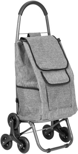 ModernHome PGJSFC022-GY Shopping trolley with stair bag, 33 l, grey - Shopping Trolley - Main image