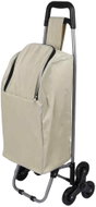 DOCHTMANN Shopping trolley with isothermal pocket, 35 × 92 × 28 cm, beige - Shopping Trolley