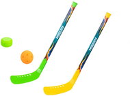 Micro Trading Gametime hockey stick with ball and puck in net 69 cm 2 pcs - Hockey Stick