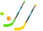 Hockey Stick Micro Trading Gametime hockey stick with ball and puck in net 69 cm 2 pcs - Hokejka