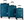Set of suitcases Bern Blue Green 3 pcs