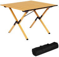 MultiGarden XLP130-12-2 Folding camping table 60 × 60 cm with bag, yellow - Camping Table