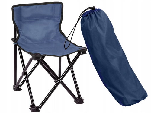 Verk 14638 Folding fishing chair, camping, 100 kg, blue - Fishing Chair - Main image