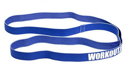 WORKOUT Long textile resistance band - blue - Resistance Band - Main image