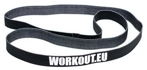 WORKOUT Long textile resistance band 60 kg - black - Resistance Band - Main image