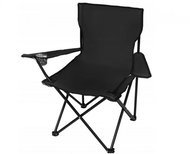 Trizand 23673 Křeslo skládací rybářské, 100 kg, černé - Camping Armchair