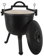 Kaminer 27375 Litinový kotlík smaltovaný 8 l se stojanem - Camping Pot