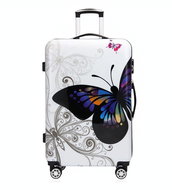 Bagito Girls' travel suitcase - Butterflies 45 l - Suitcase