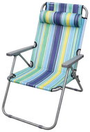 Verk 14643 Turistické skládací křeslo s nastavitelným opěradlem a polštářem - Camping Chair